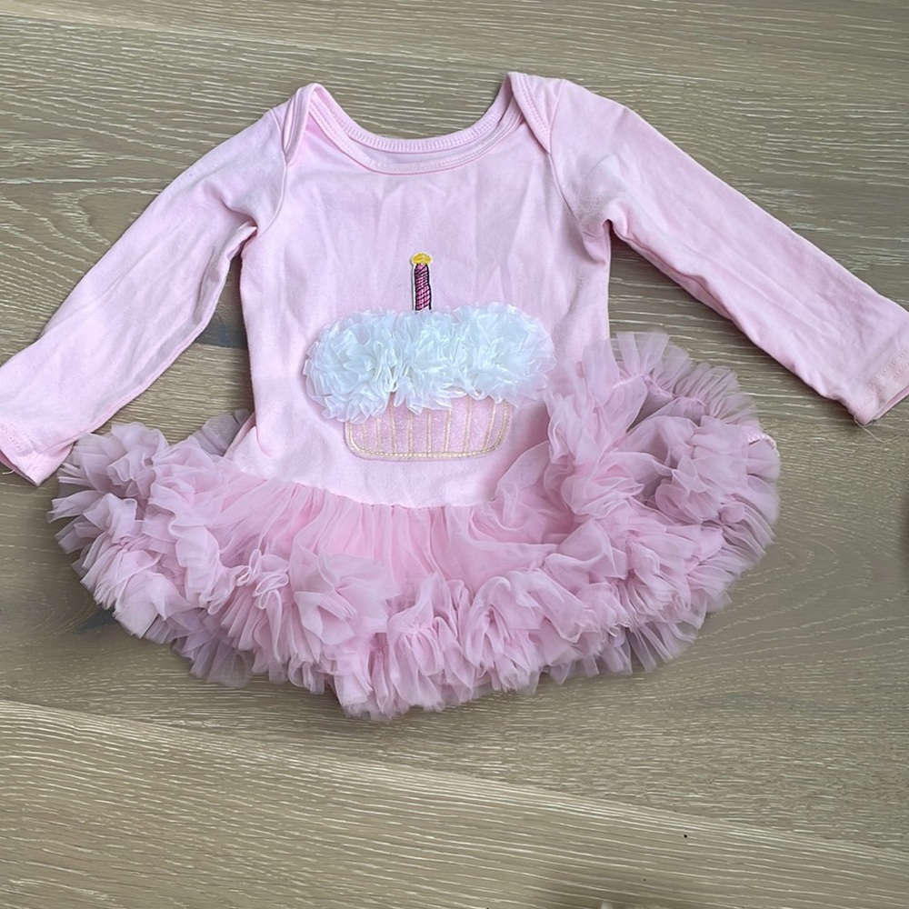 Birthday cupcake tutu onesie